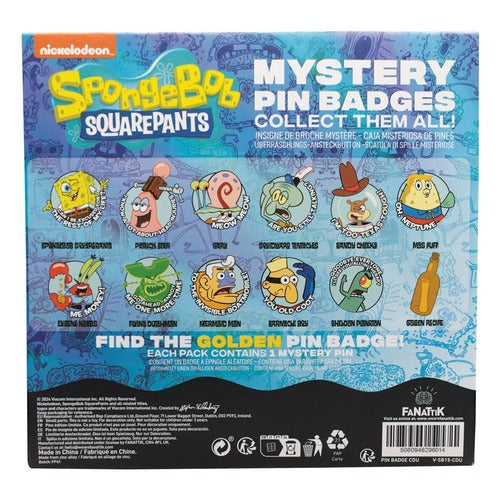 Bob l´éponge présentoir Pin's Mystery Pin Badge (12)