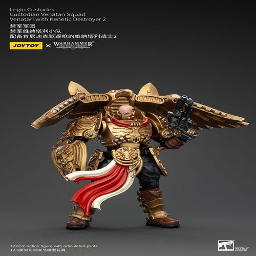 Warhammer The Horus Heresy figurine 1/18 Legio Custodes Custodian Venatari Squad Venatari with Kenetic Destroyer 2 13 cm