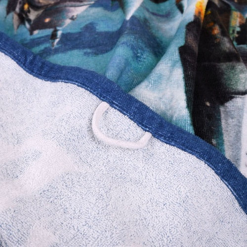 Harry Potter Velours-Handtuch Blau 70 x 140 cm