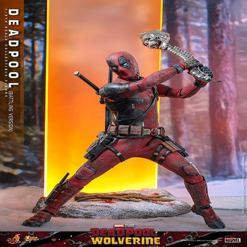 Deadpool & Wolverine Movie Masterpiece Actionfigur 1/6 Deadpool (Battling Version) 31 cm