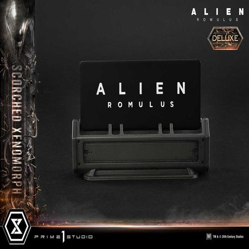 Alien: Romulus statuette Museum Masterline XL 1/3 Scorched Xenomorph Deluxe Bonus Version 98 cm