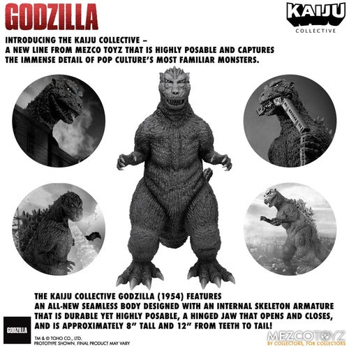 Godzilla (1954) Kaiju Collective Actionfigur Godzilla - Black & White Edition 20 cm