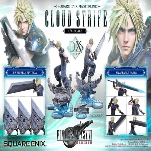 Final Fantasy VII Rebirth statuette 1/4 Cloud Strife Deluxe Ver. 68 cm