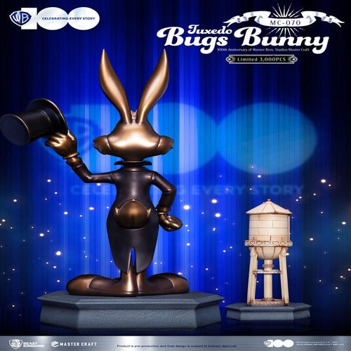 Looney Tunes 100th anniversary of Warner Bros. Studios statuette Master Craft Bugs Bunny 46 cm