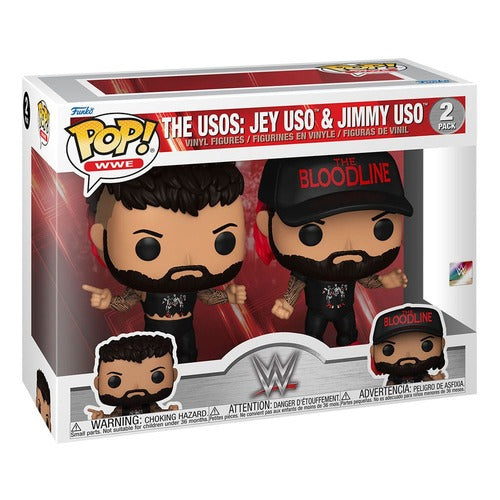 WWE pack 2 POP! Vinyl figurines Uso Brothers 9 cm