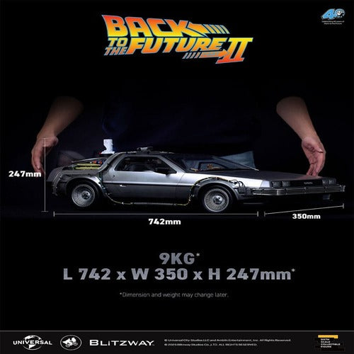 Zurück in die Zukunft II Premium UMS Fahrzeug 1/6 Zeitmaschine Time Machine 74 cm