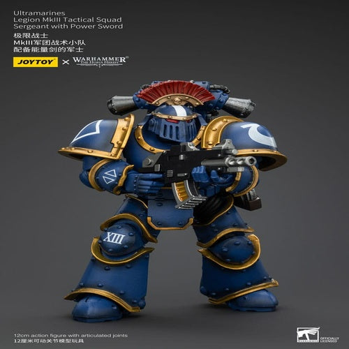 Warhammer The Horus Heresy Actionfigur 1/18 Ultramarines Legion MKIII Tactical Squad Sergeant with Power Sword 12 cm
