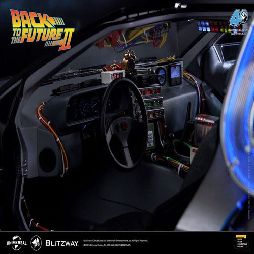 Zurück in die Zukunft II Premium UMS Fahrzeug 1/6 Zeitmaschine Time Machine 74 cm