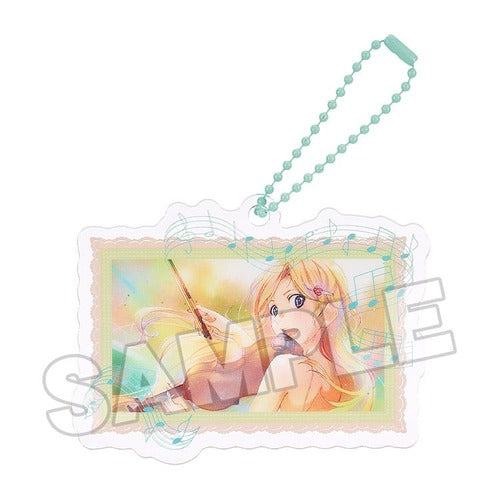 Your Lie in April Acrylic porte-clés Anime Scene C 8 cm