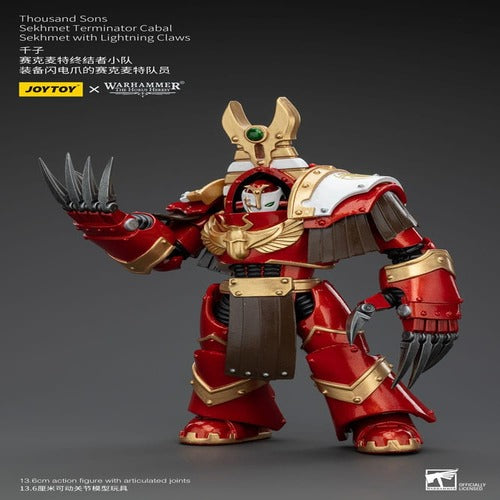 Warhammer The Horus Heresy figurine 1/18 Thousand Sons Sekhmet Terminator Cabal Sekhmet with Lightning Claws 14 cm