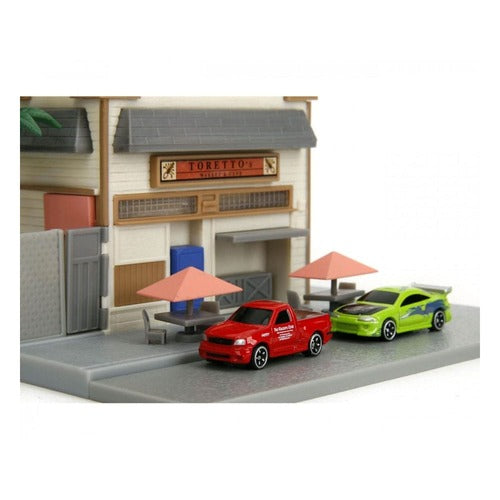 Fast & Furious Nano Metalfigs Nano Scene Diorama Toretto´s Café