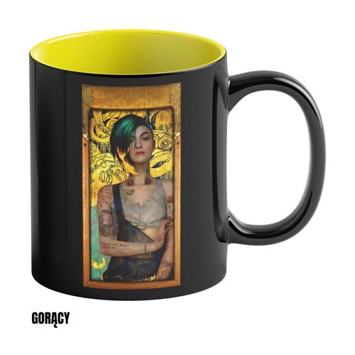 Cyberpunk 2077 Game Art Chronicles Tasse mit Thermoeffekt Judy inspired by Gustav Klimt 450 ml