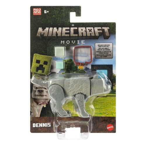 Ein Minecraft Film Actionfigur Dennis der Wolf 10 cm