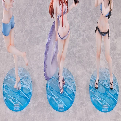 Steins Gate pack 3 statuetten PVC 1/7 Suzuha Amane, Kurisu Makise, Mayuri Shiina Swimsuit Ver.