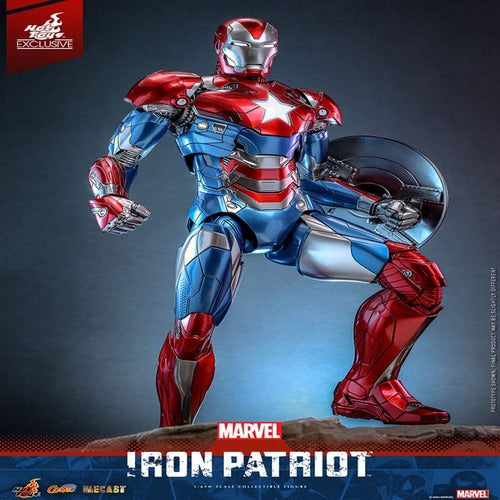 Marvel figurine Comic Masterpiece Diecast 1/6 Iron Patriot Hot Toys Exclusive 32 cm
