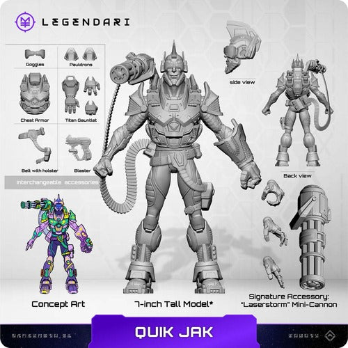 Legendari figurine 1/10 Quik Jak 18 cm