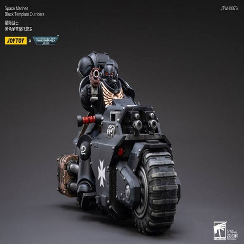 Warhammer 40k véhicule 1/18 Black Templars Outrider Bike 22 cm