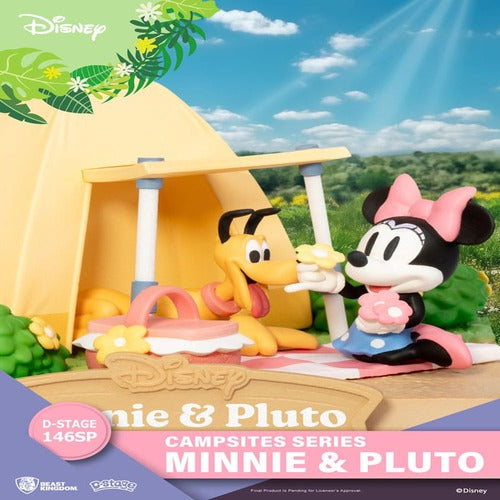 Disney diorama PVC D-Stage Campsite Series Mini & Pluto Special Edition 10 cm