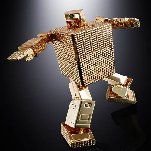Golden Warrior Gold Lightan figurine Diecast Soul of Chogokin GX-32SP Gold Lightan 50th Anniversary Ver. 13 cm