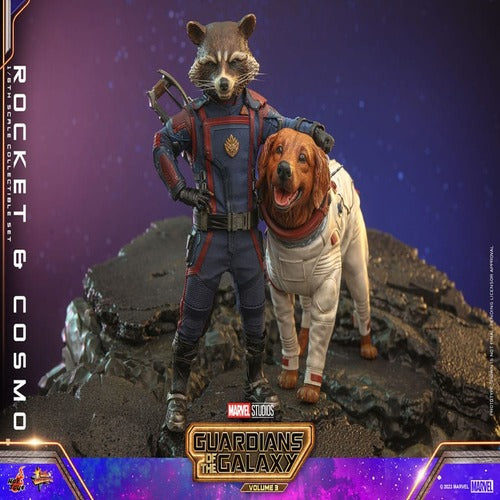 Guardians of the Galaxy Vol. 3 Movie Masterpiece Actionfiguren 1/6 Rocket & Cosmo 16 cm