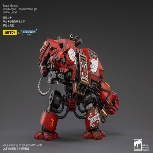 Warhammer 40k figurine 1/18 Blood Angels Furioso Dreadnought Brother Samel 20 cm