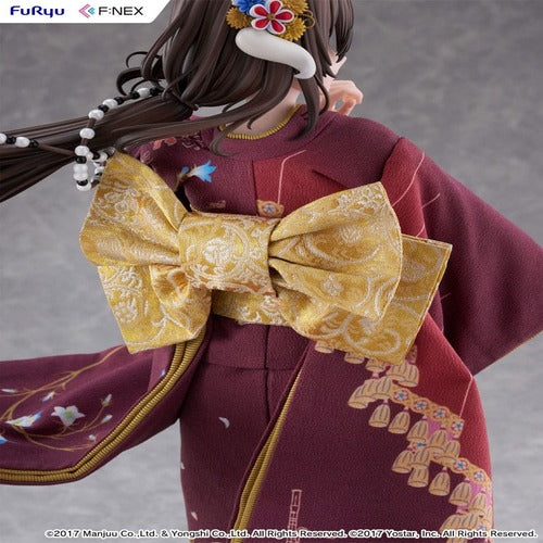 Azur Lane F:Nex statuette PVC 1/4 Mikasa blue flower komachi Ver. Japanese Doll 43 cm