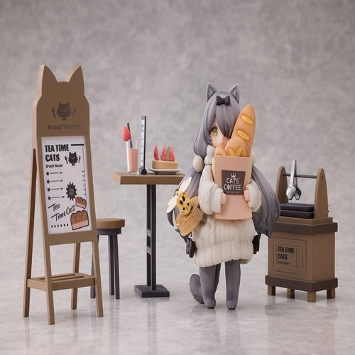 Decorated Life Collection statuette PVC Tea Time Cats - Cat Town Bakery Staff & Customer Set 12 cm