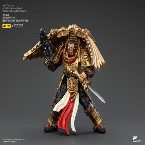 Warhammer The Horus Heresy figurine 1/18 Legio Custodes Custodian Venatari Squad Venatari with Kenetic Destroyer 1 13 cm