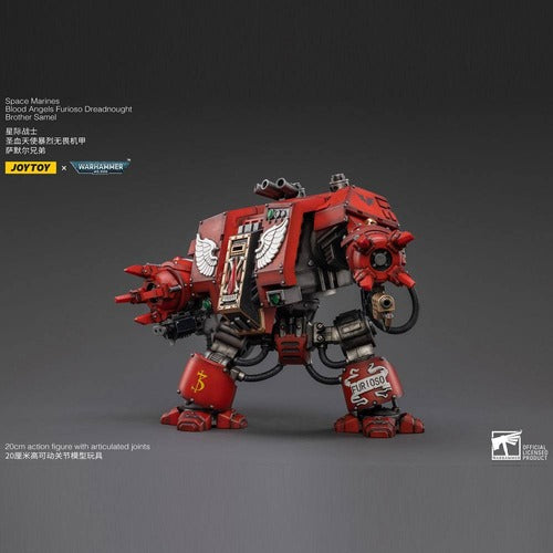 Warhammer 40k figurine 1/18 Blood Angels Furioso Dreadnought Brother Samel 20 cm