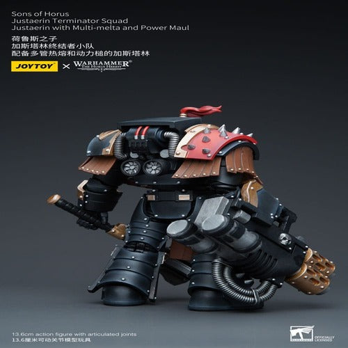 Warhammer The Horus Heresy figurine 1/18 Sons of Horus Justaerin Terminator Squad Justaerin with Multi-melta and Power MauL 12 cm