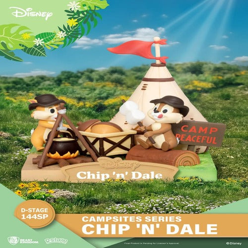 Disney diorama PVC D-Stage Campsite Series Chip & Dale Special Edition 10 cm