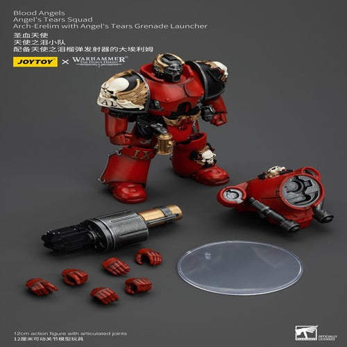 Warhammer The Horus Heresy figurine 1/18 Blood Angels Angel's Tears Squad Arch-Erelim with Angel's Tears Grenade Launcher 12 cm