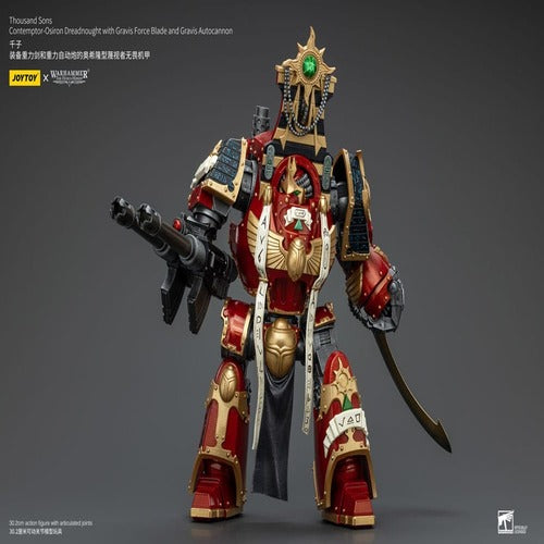 Warhammer The Horus Heresy figurine 1/18 Thousand Sons Contemptor-Osiron Dreadnought with Gravis Force Blade And Gravis Autocannon 30 cm