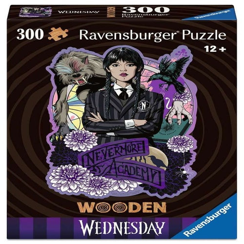 Wednesday puzzle en bois WOODEN Wednesday Addams (300 pièces)