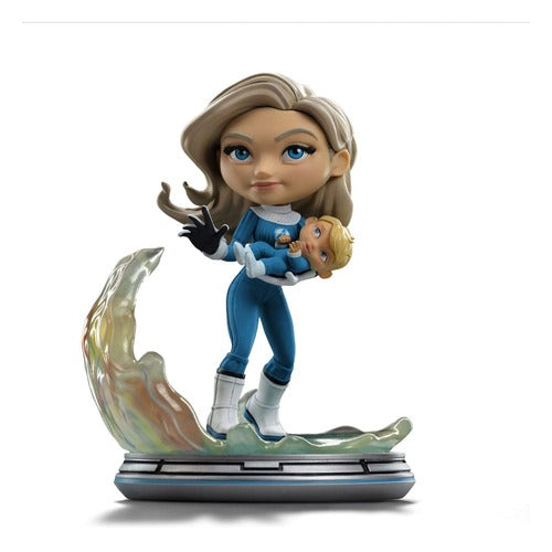 Fantastic Four figurine Mini Co. PVC Invisible Woman and Franklin 15 cm