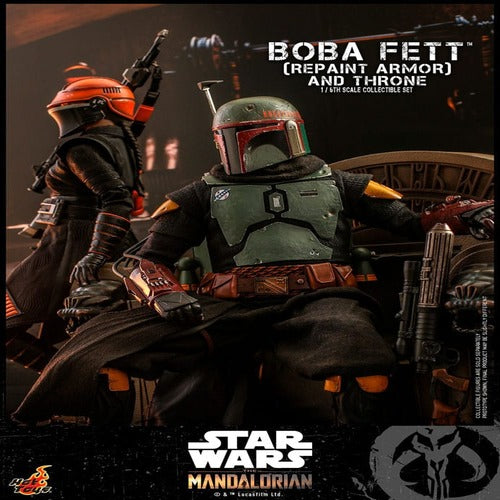 Star Wars: The Mandalorian figurine 1/6 Boba Fett Repaint Armor and Throne Special Edition 30 cm