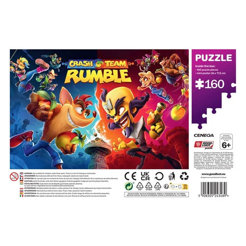 Crash Bandicoot puzzle Kids Rumble Heroes (160 pièces)