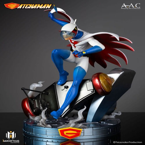 Gatchaman statuette Amazing Art Collection Ken the Eagle, The Leader of the Science Ninja Team 34 cm