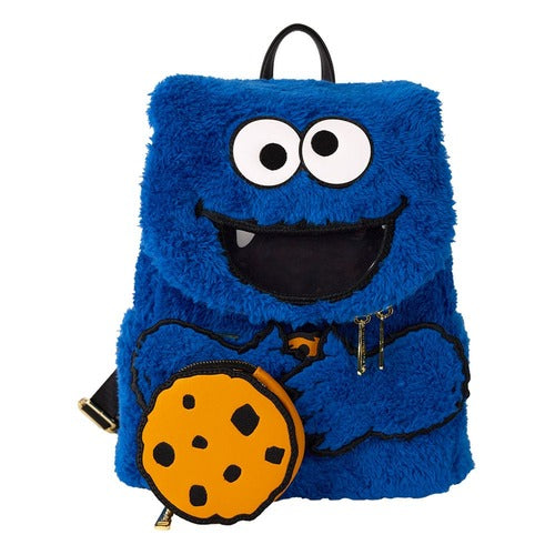 1, Rue Sésame Street by Loungefly Plush Mini sac à dos Cookie Monster