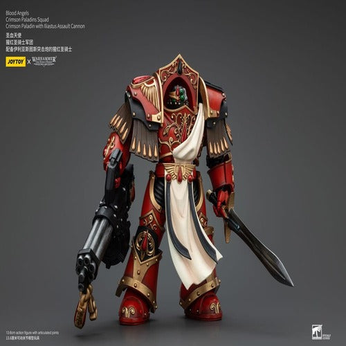 Warhammer The Horus Heresy figurine 1/18 Blood Angels Crimson Paladins Squad Crimson Paladin with Iliastus Assault Cannon 14 cm