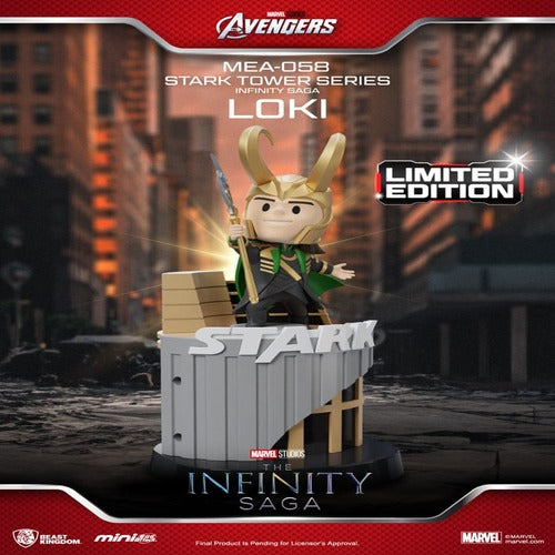Marvel figurine Mini Egg Attack The Infinity Saga Stark Tower series Loki 12 cm