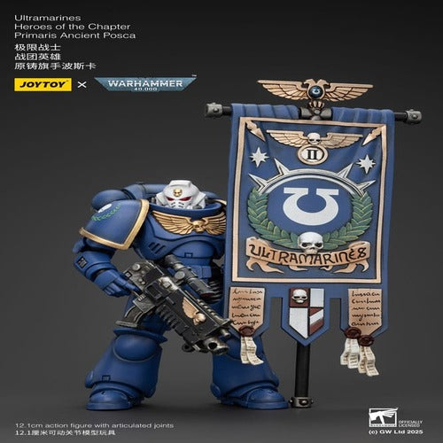 Warhammer 40k figurine 1/18 Ultramarines Heroes of the Chapter Primaris Ancient Posca 20 cm