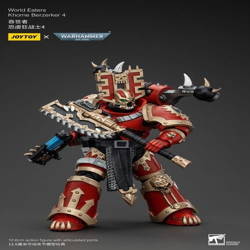 Warhammer 40k figurine 1/18 World Eaters Khorne Berzerker 4 13 cm