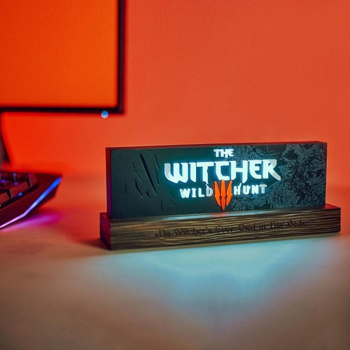 The Witcher LED-Leuchte Wild Hunt Logo 22 cm