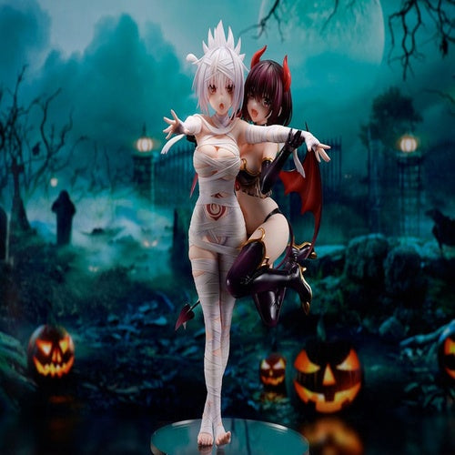 Ayakashi Triangle statuette PVC Matsuri Kazamaki & Suzu Kanade & Shirogane 25 cm