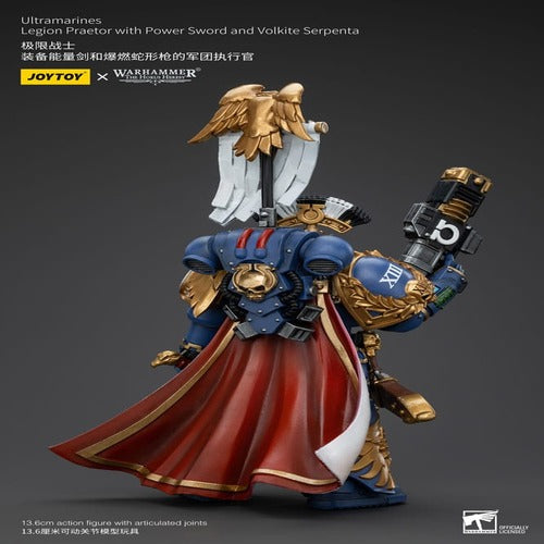 Warhammer The Horus Heresy figurine 1/18 Ultramarines Legion Praetor with Power Sword and Volkite Serpenta 20 cm