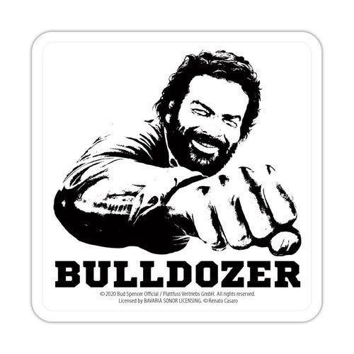 Bud Spencer Sous-verres en tôle Bulldozer 10 x 10 cm