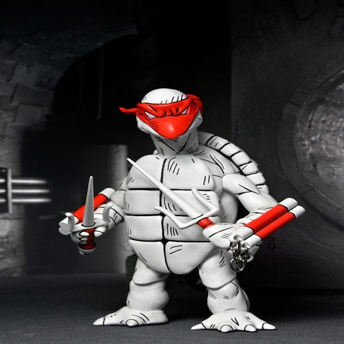 Tortues Ninja (Mirage Comics) pack 2 figurines Black and White First Turtles 18 cm