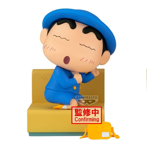 Crayon Shinchan statuette PVC Nakayoshi Memories Let's Go To Kindergarten With Nene-chan (A:Shinnosuke) 10 cm
