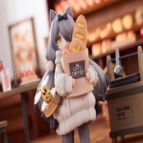 Decorated Life Collection statuette PVC Tea Time Cats - Cat Town Bakery Staff & Customer Set 12 cm